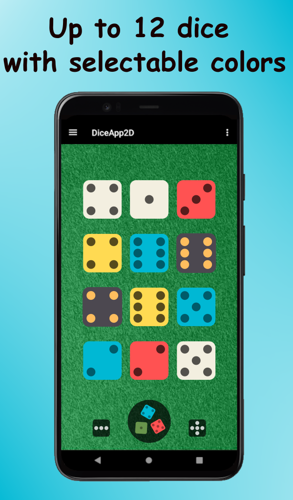 Dice App 2D Custom Dice Roller with names, text and emoji App on Amazon Appstore