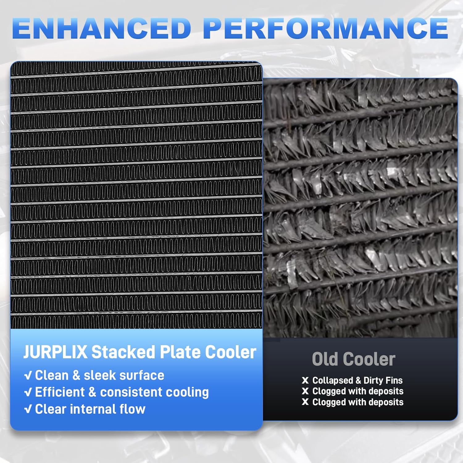 918-216 Transmission Oil Cooler Compatible with Ford F-250 F-250 F-350 F-450 F-550 Super Duty 2003-2007, 6.0L V8 6.8L V10, Replace # 3C3Z-7A095-CA 4C3Z-7A095-CA 5C3Z-7A095-CA 5C3Z7A095B, Black