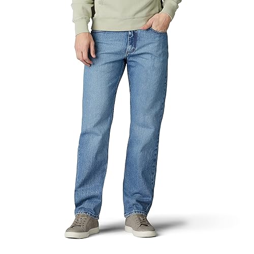 Lee Men’s Regular Fit Straight-Leg Jeans — Dark & Vintage Stone (29–35W, 30L)