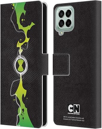 Head Case Designs Officially Licensed Ben 10 Omniverse Omnitrix Graphics Leather Wallet Case Compatible with Samsung Galaxy M33 2022