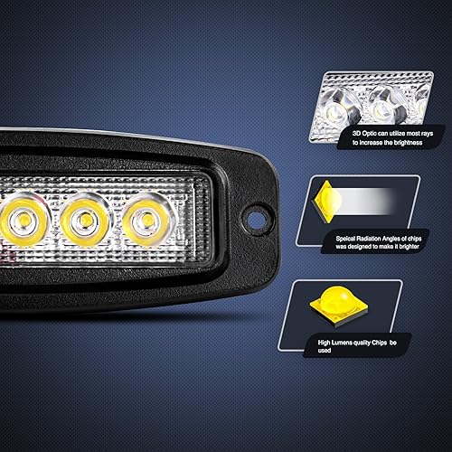 Miniatura 2 de Barral de luces Nilight LED de12V, luces de conducción para todo terreno y Luz de trabajo super brillante