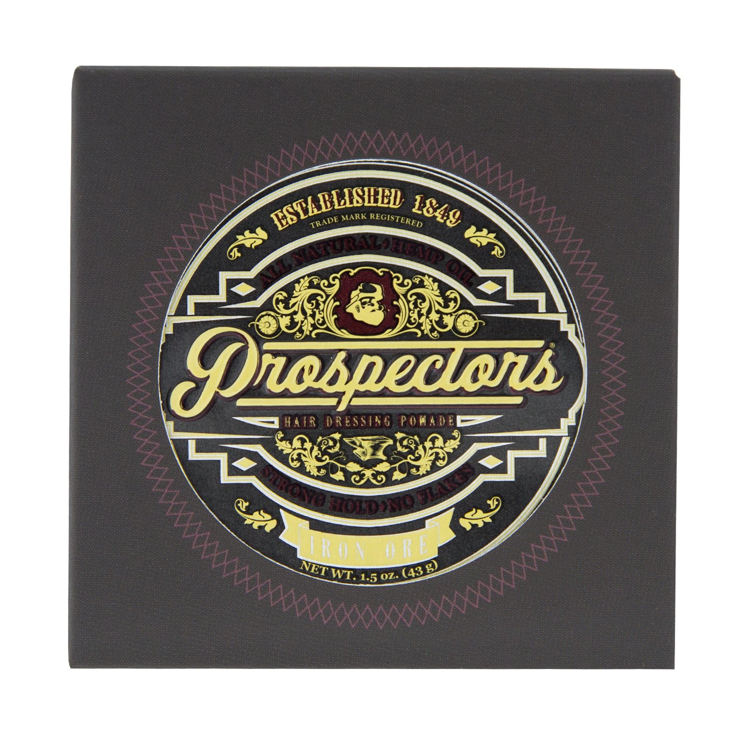 Prospectors Iron Ore Strong Hold Pomade 1.5 oz