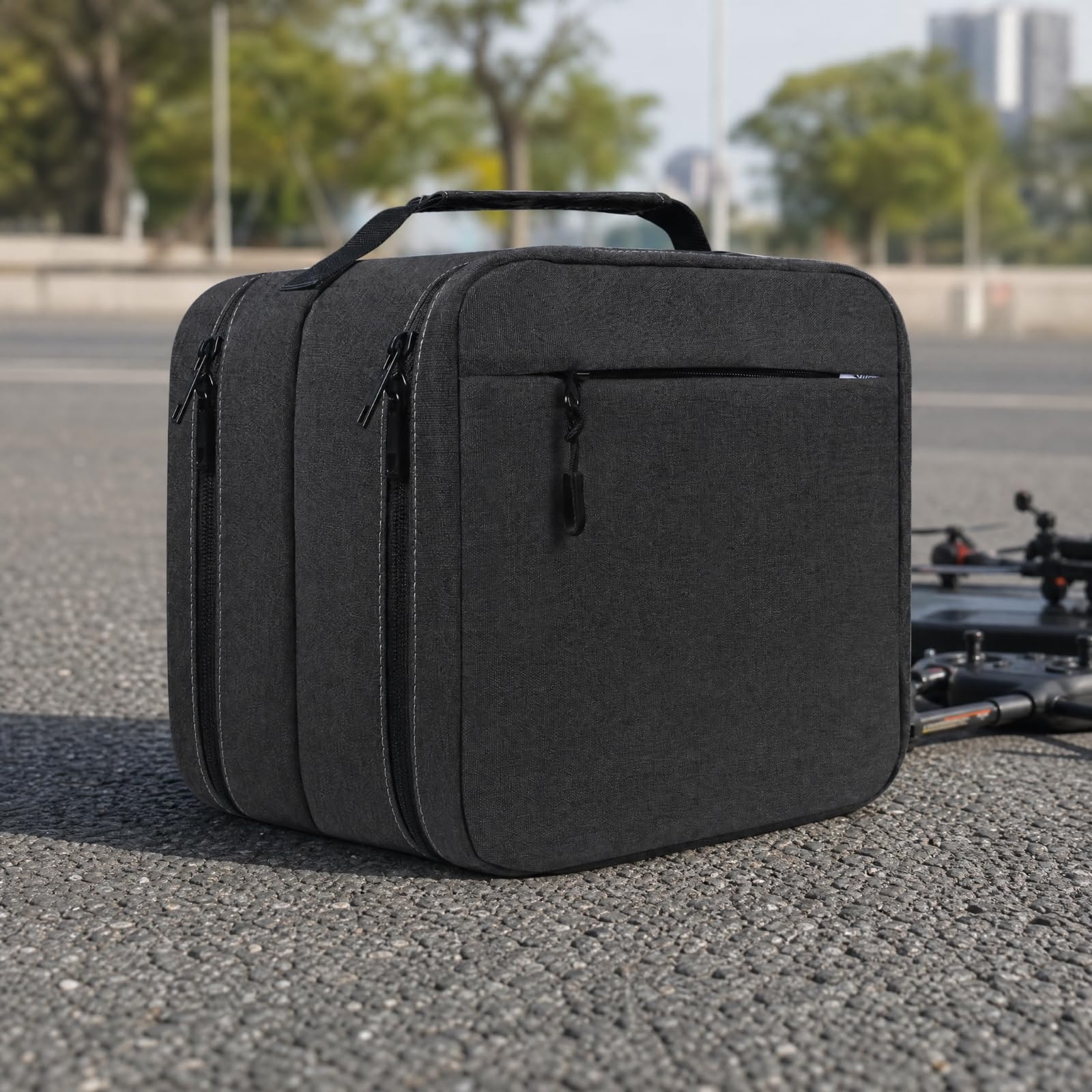 Custodia con Tasca Frontale con Cerniera Organizzata Borsa da Trasporto Portatile per Hobbisti, Viaggi