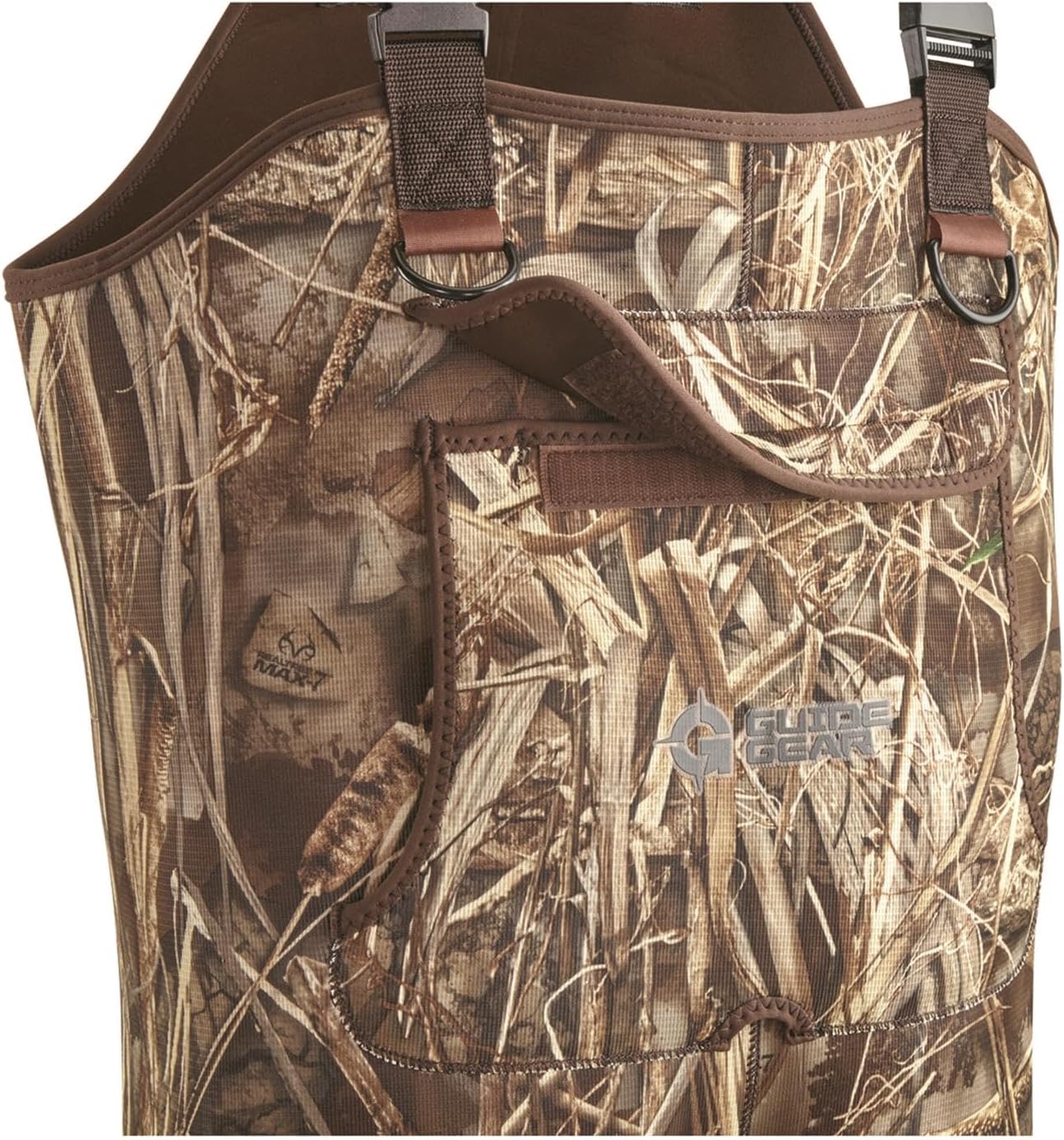 Guide Gear 3.5mm Men’s Insulated Hunting Chest Waders with Boots, Camo Neoprene with 600-Gram Insulation