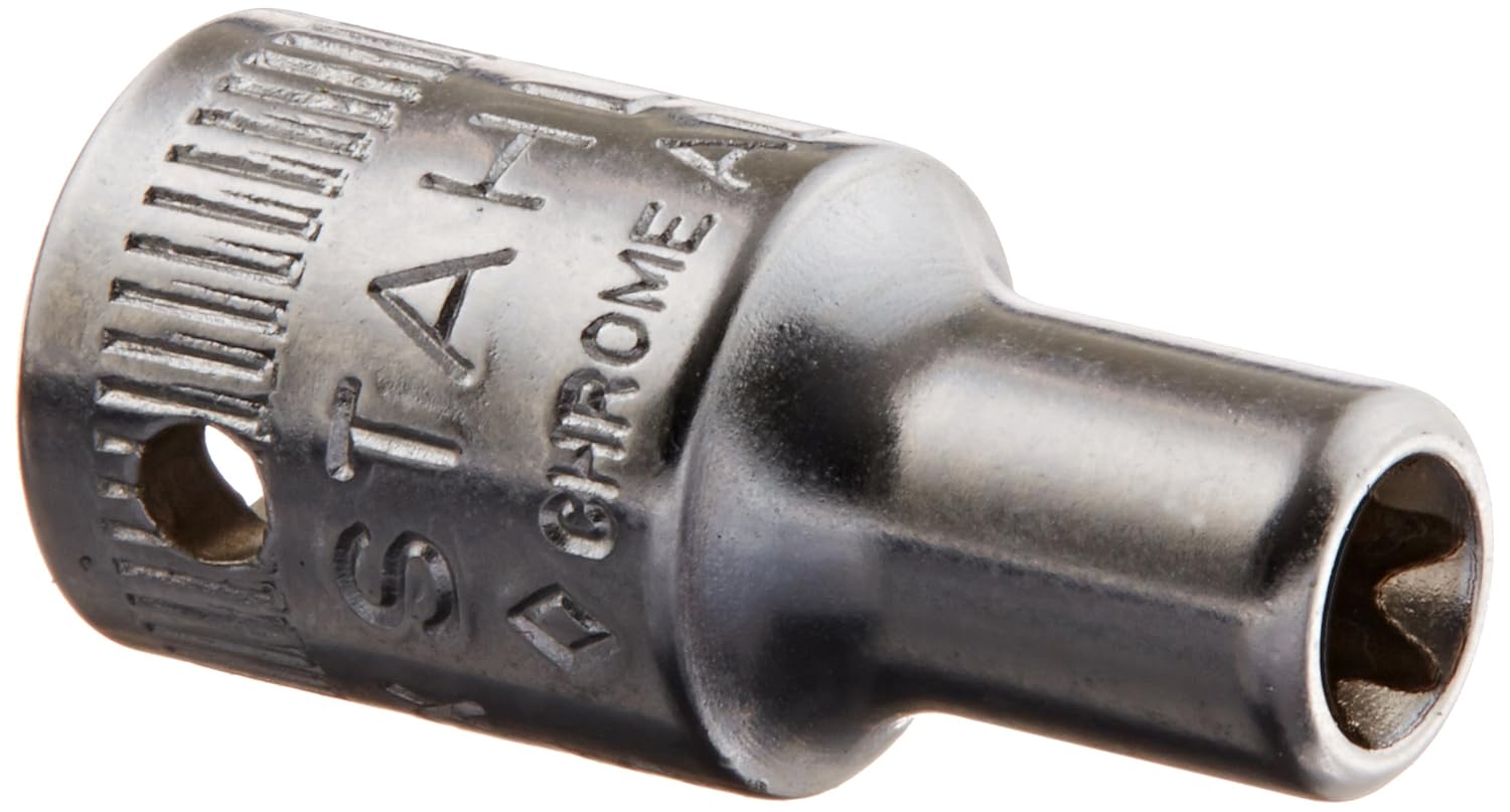 Stahlwille 01270007 Sockets for external TORX® screws, Size E7, Torx size 6.2mm, 1/4 inch Drive, High-Performance Steel, Chrome Plated, Made in Germany