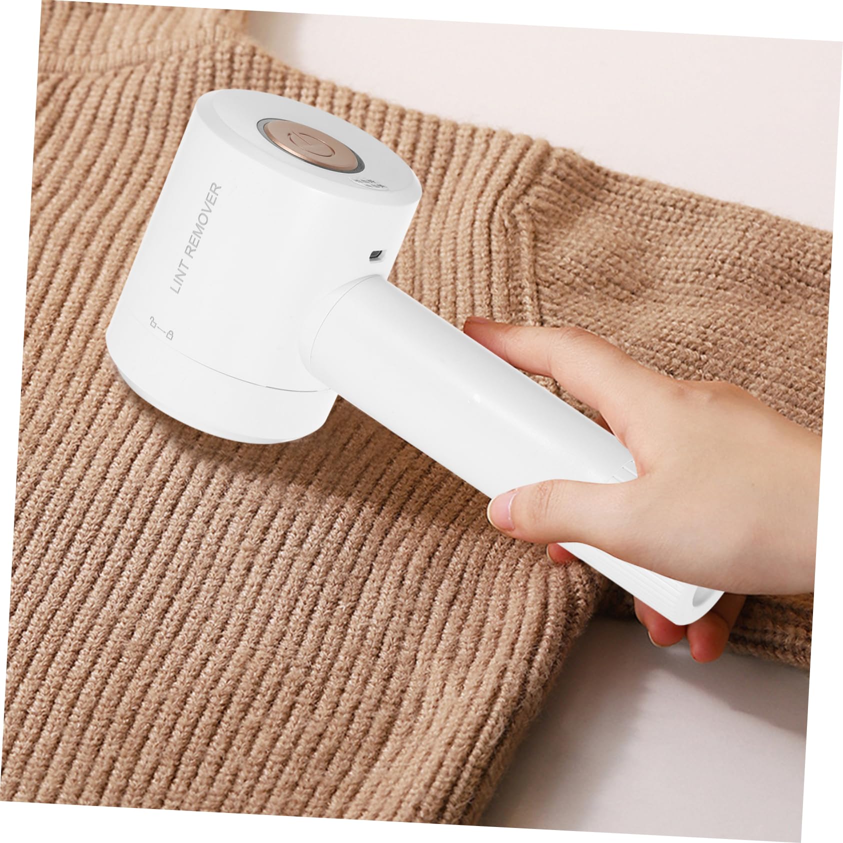 Quitapelusas para Ropa Eléctrico USB Eliminador de Pelotillas para Ropa Quita Pelusas para Diseño Práctico Blanco | Abs Plástico, Diseño Práctico, Remueve Pelusa y Bolas de Pelo, 500mah, Uso Doméstico