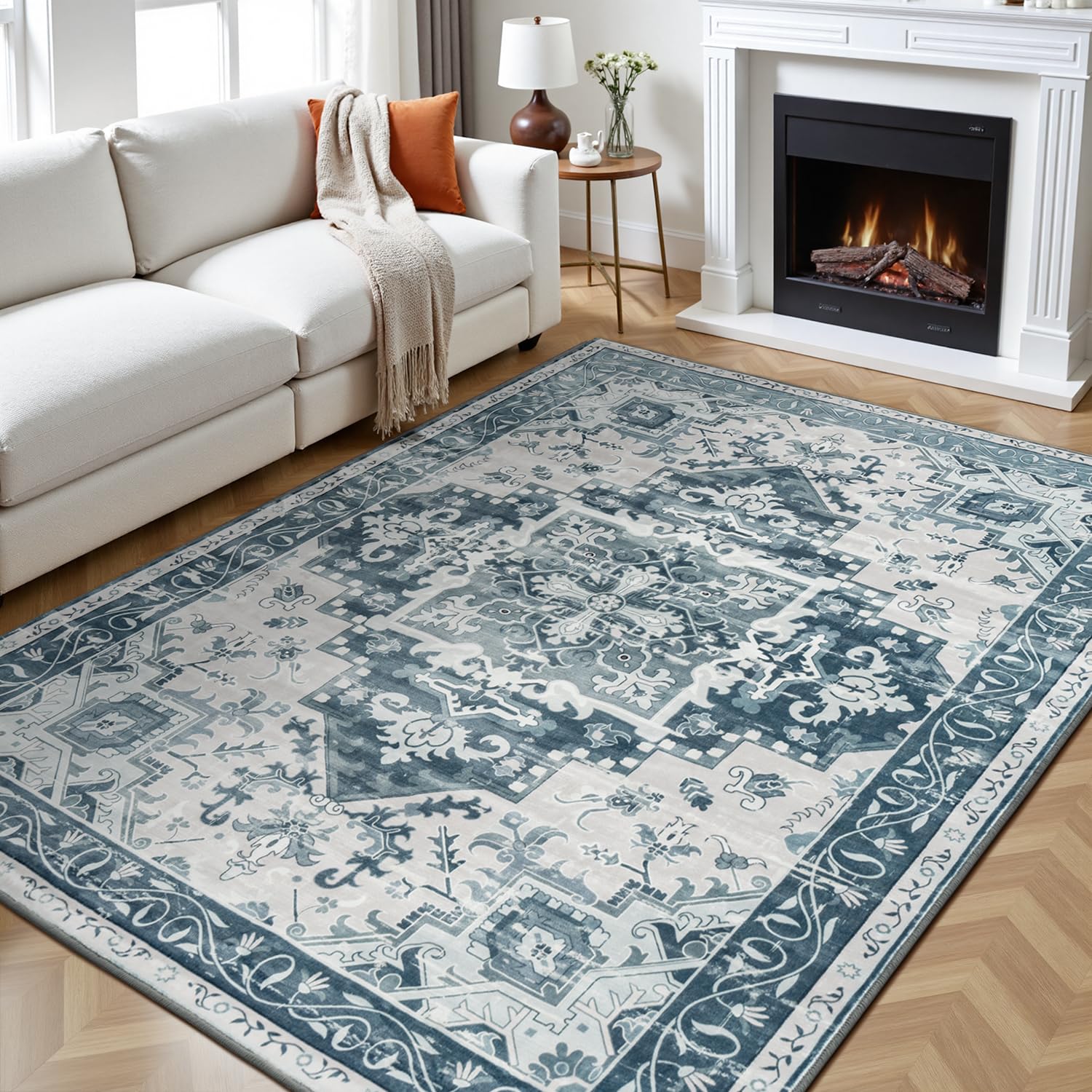Rugflix Bohemian 6x9 Blue Rug