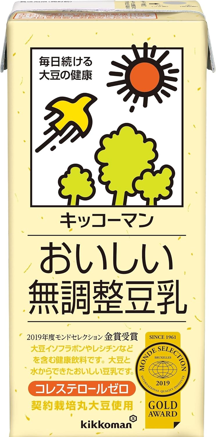 （キッコーマン おいしい無調整豆乳 1000ml×6本）
