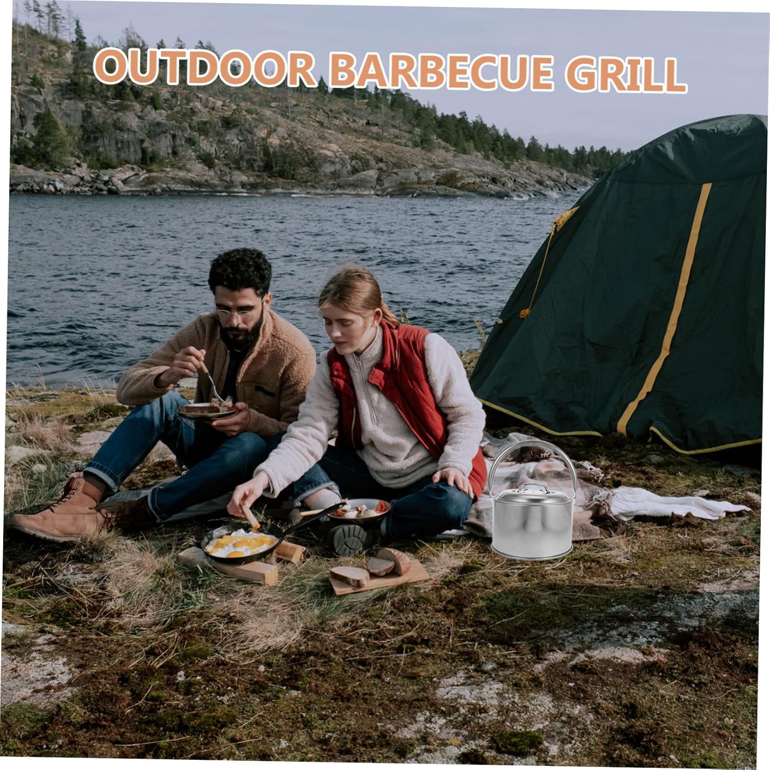 BESPORTBLE Outdoor Fire Pit BBQ Grill Stove Camping Grill Supply Fire Pit Cooking Grate