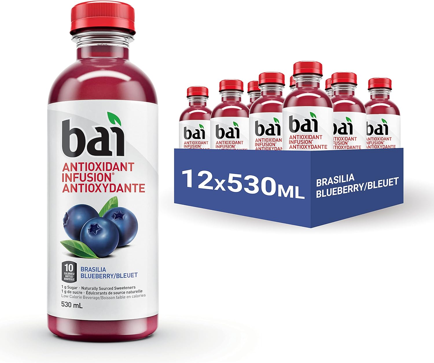 Bai Antioxidant Infusion Flavoured Water Beverage, Brasilia Blueberry