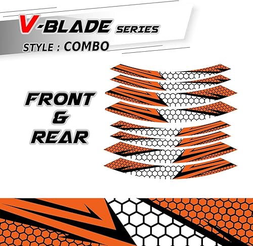 Miniatura 4 de MC Motoparts - Adhesivo adhesivo para pared (17 pulgadas, para KTM 1290 SUPER DUKE R 890 790 125 390 DUKE 690 SMC, color naranja