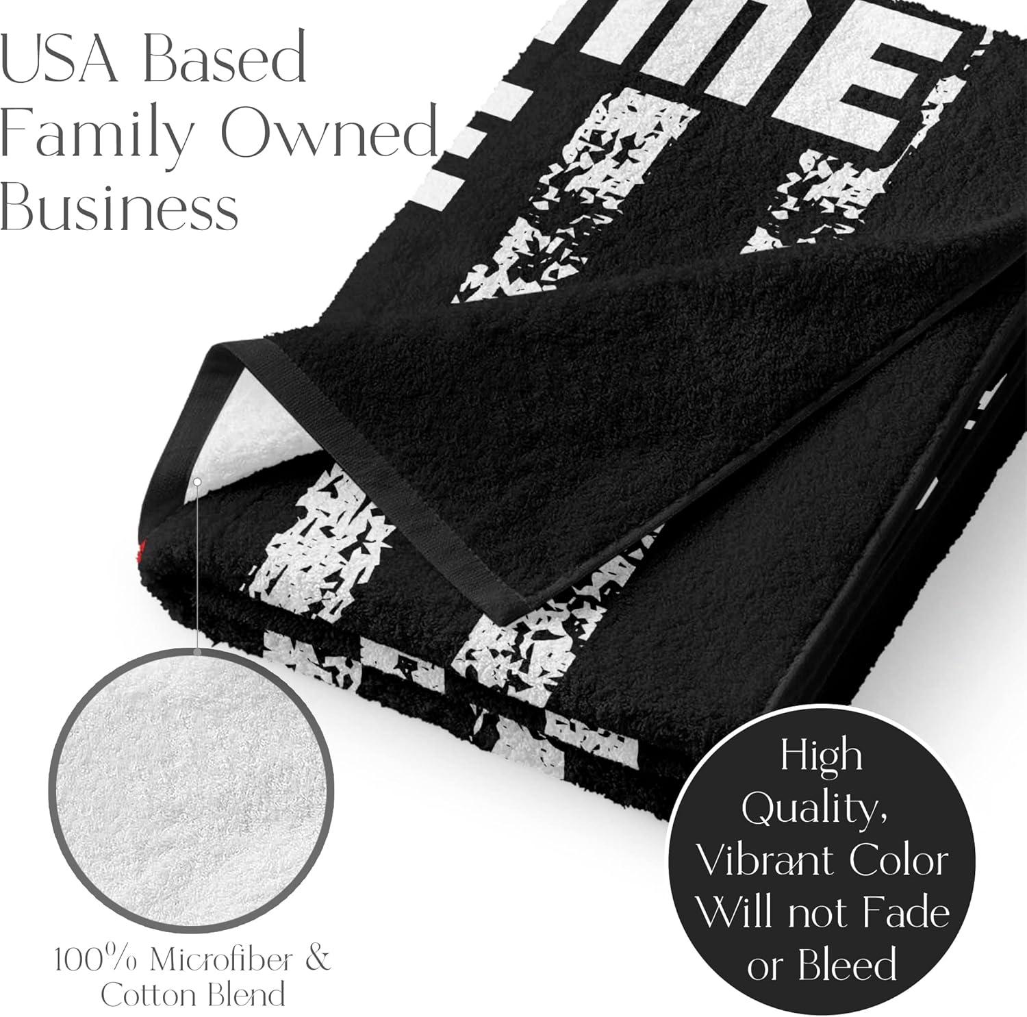 Personalized Kid’s Microfiber Beach Towel with American Flag and Hockey Player Stick Graphics for Boys, Custom Name, Soft and Absorbent Cotton, Quick Dry Pool, Bath, Travel Use, 30” x 60”