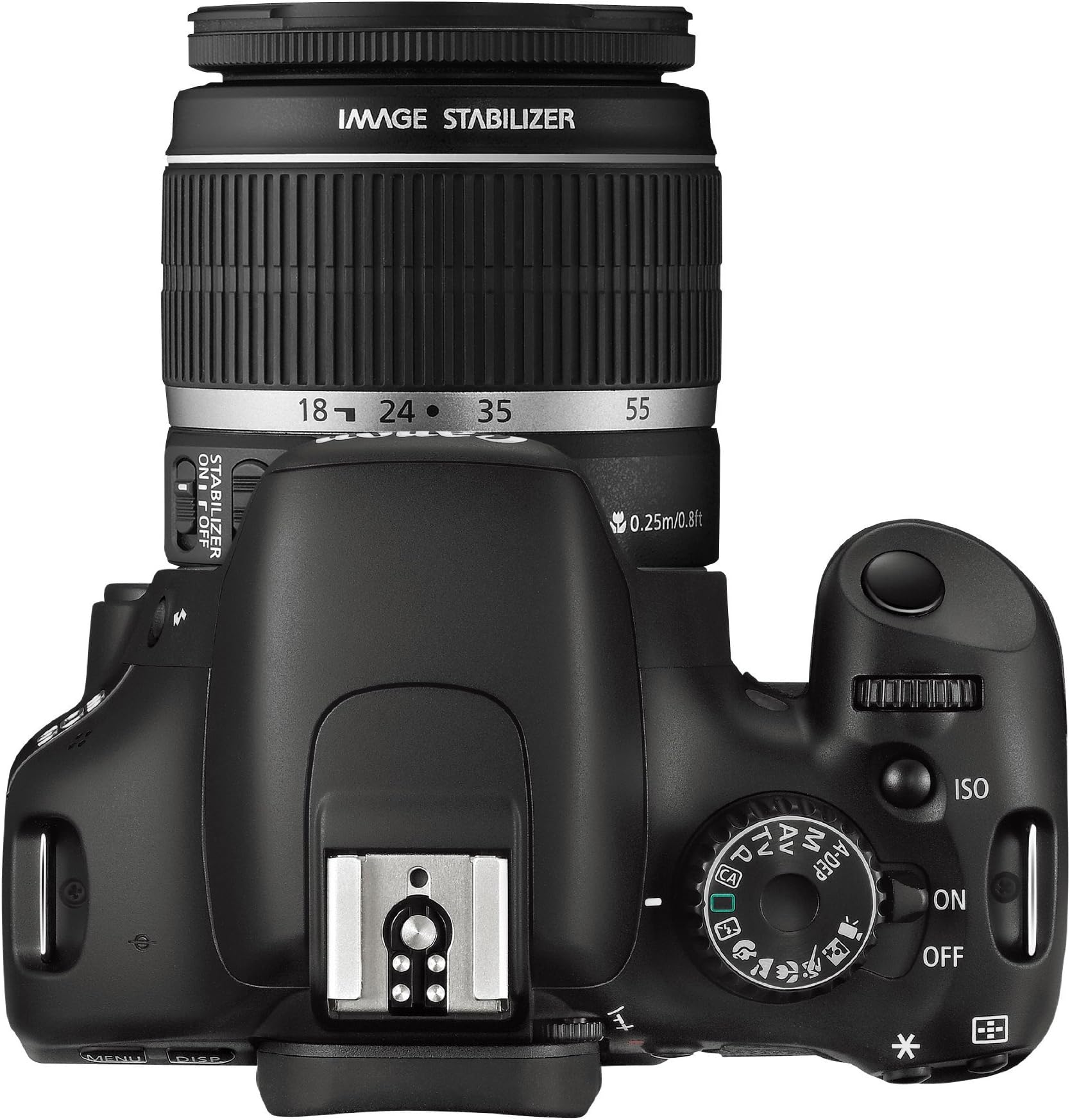 Canon EOS 550D Digital SLR Twin Zoom Kit EF-S 18-55 mm 1:3.5- 5.6 IS Lens & EF-S 55-250mm f/4.5-5.6 IS Lens (Renewed)