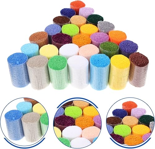 Miniatura 2 de Juego de 30 rollos de hilo de ganchillo para manualidades, hilo de ganchillo, hilo de ganchillo para suéter, sombrero, tejer, mini proyecto,