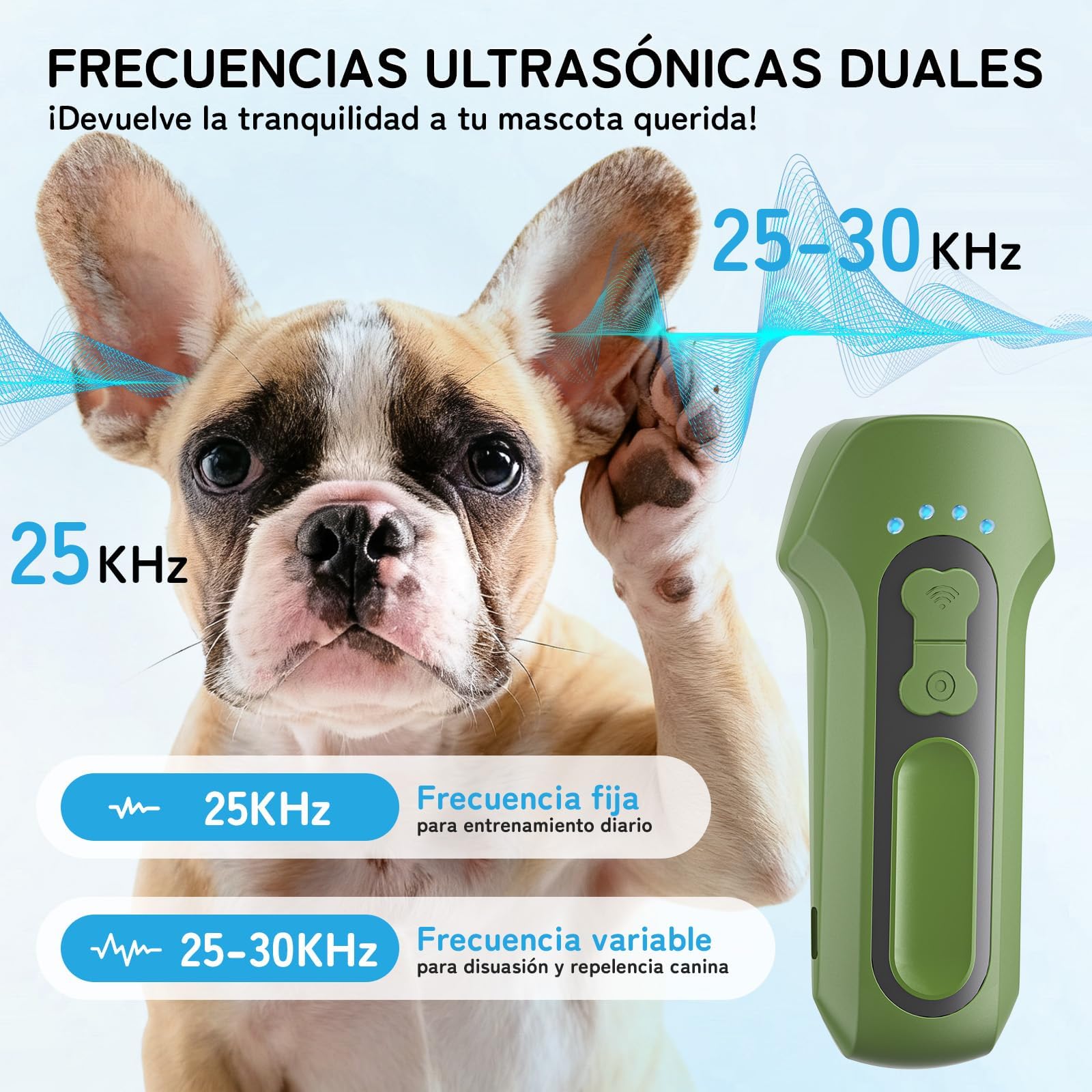 Ahuyentador de Perros, Antiladridos para Perros Ultrasónicos