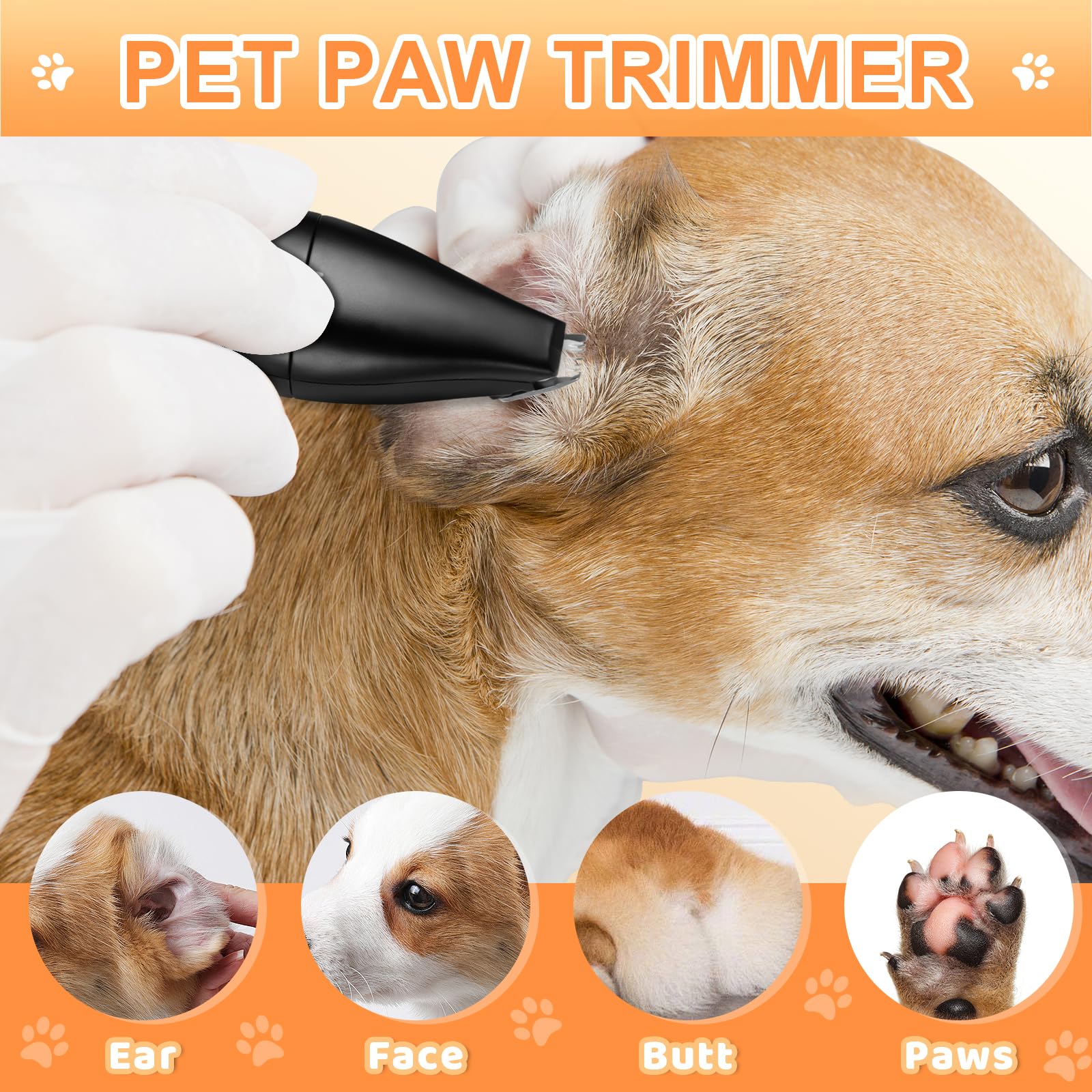 4 in 1 Dog Grooming Kit with USB-C Charging - Image 3