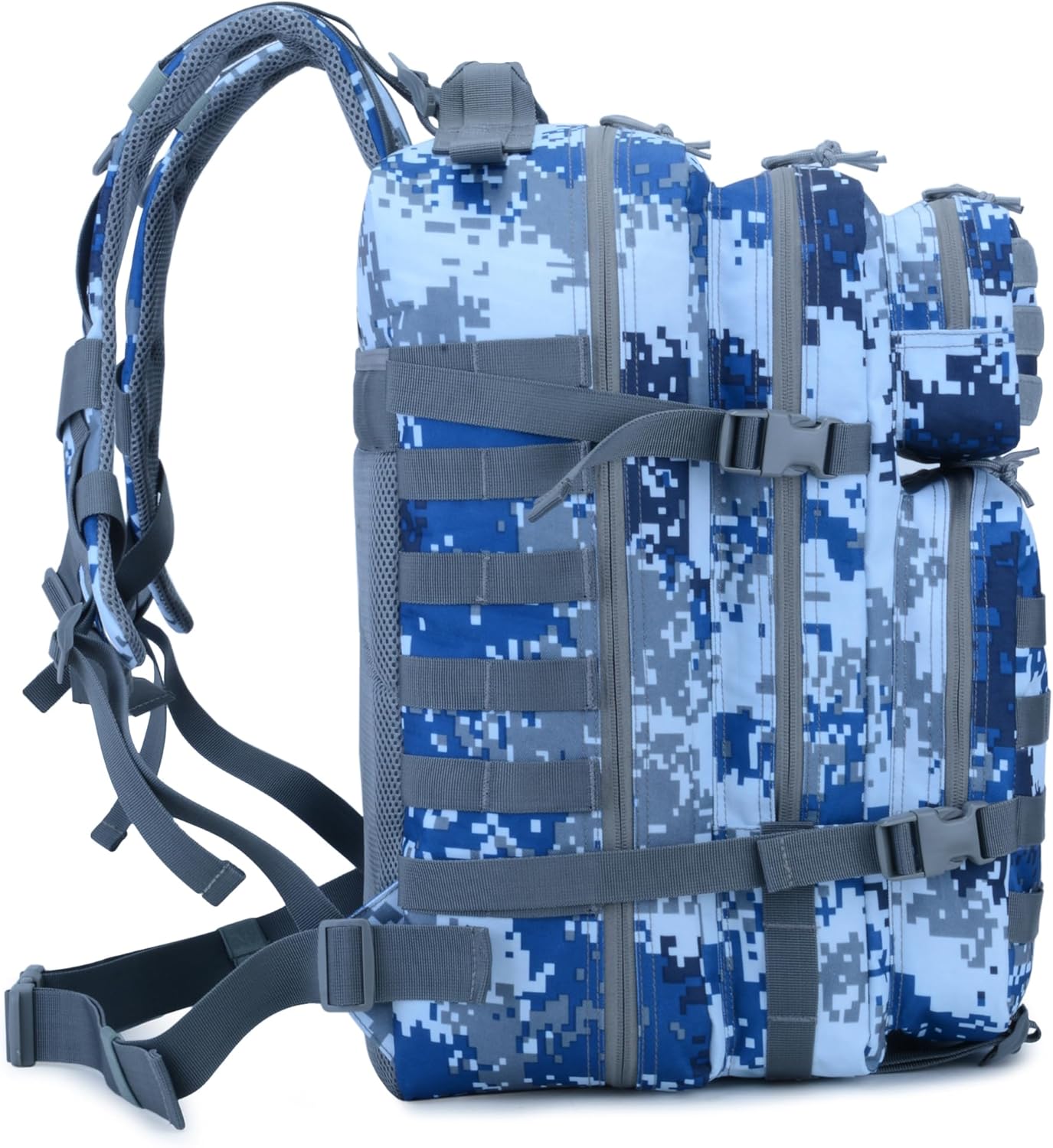 45L Military Tactical Backpack for Men & Women Bug Out Bag Assault pack Molle Daypack Hiking Trekking Rucksack(Navy Digital) - Image 6