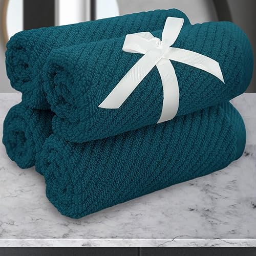 Vista 71 de VOOVA & MOVAS Juego de toallas rojas de baño, 100% algodón, ligeras, suaves, de secado rápido, juego de 6 toallas, 2 toallas de baño grandes de 30 x