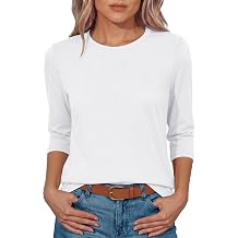 GAYHAY 3/4 Length Sleeve Womens Tops Elbow Summer Shirts Loose Fit Tee 2026