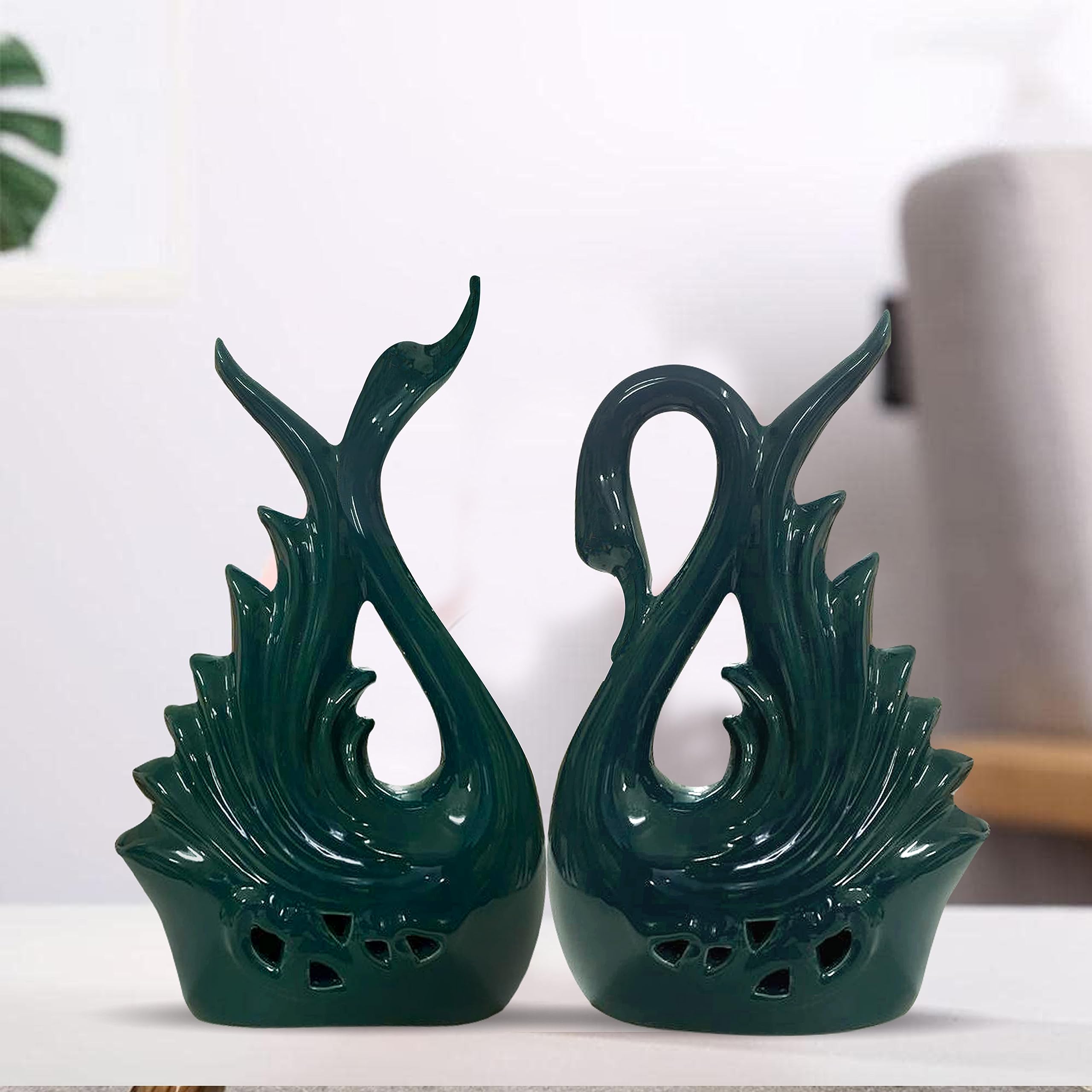 Elegant Swan Ceramic Figurines - Home Decor -7 Elegant Swan Ceramic Figurines - Home Decor -7
