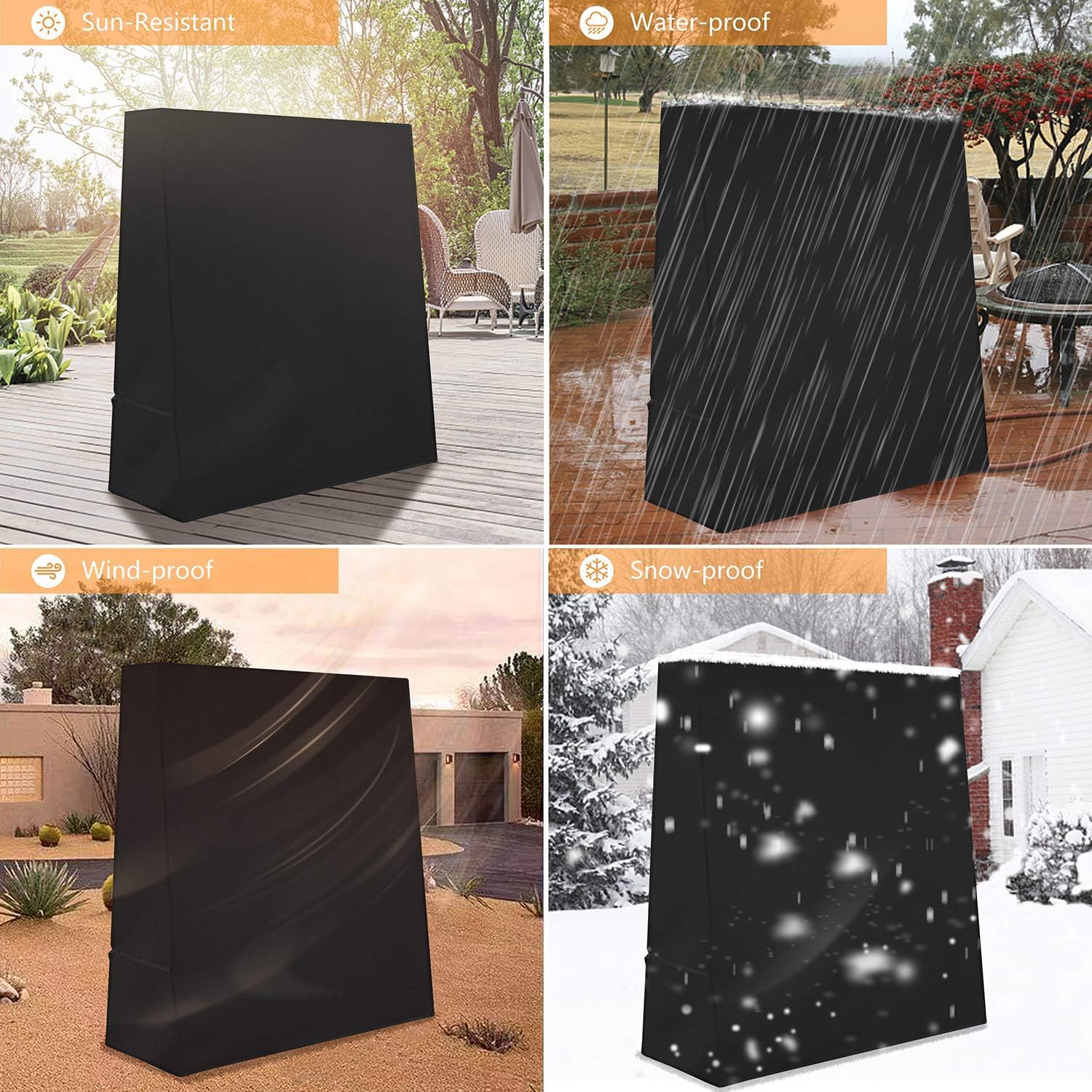 SkyFace Copertura Protettiva per Tavolo da Ping Pong, Table Tennis Table Cover Esterno Interno Impermeabile Coperture per Tavoli da Giardino, Antivento Anti-UV, Tessuto Oxford
