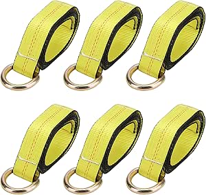 4 Axle Straps Car Trailer Hauler Ratchet Tie Down Strap Towing Tire Straps Set E - Foto 10