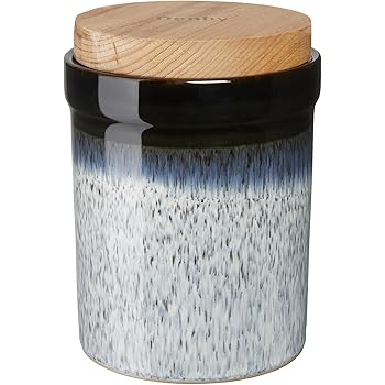 denby tea coffee sugar canisters