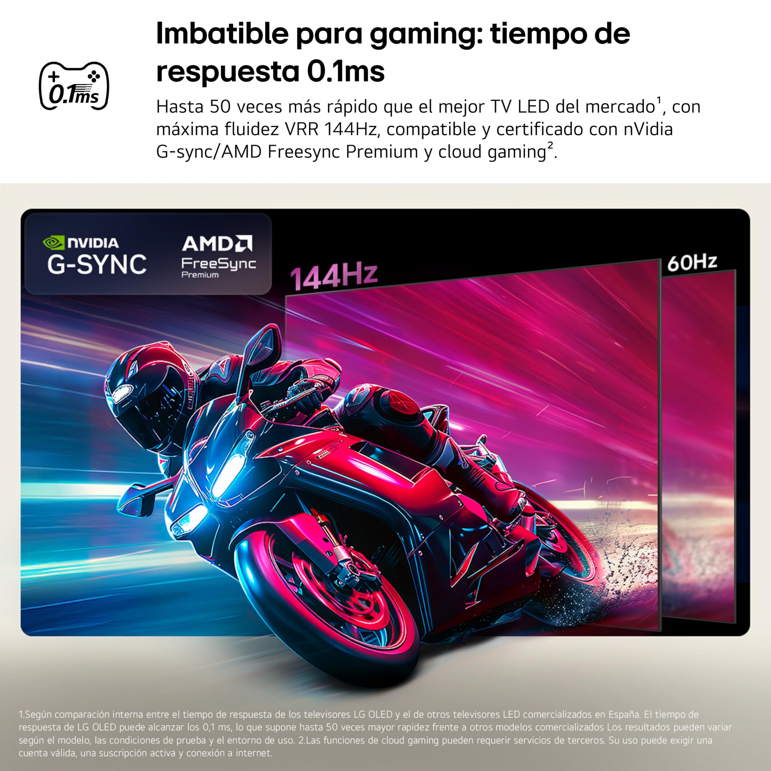 LG OLED65B65LA - TV 65", 4K OLED AI B6, Smart TV, WebOS 26, Procesador α8 AI Gen3, VRR 120Hz, Sin Reflejos al 98,3%, Dolby Vision y Atmos, Alexa/Google Assistant, Gris Oscuro