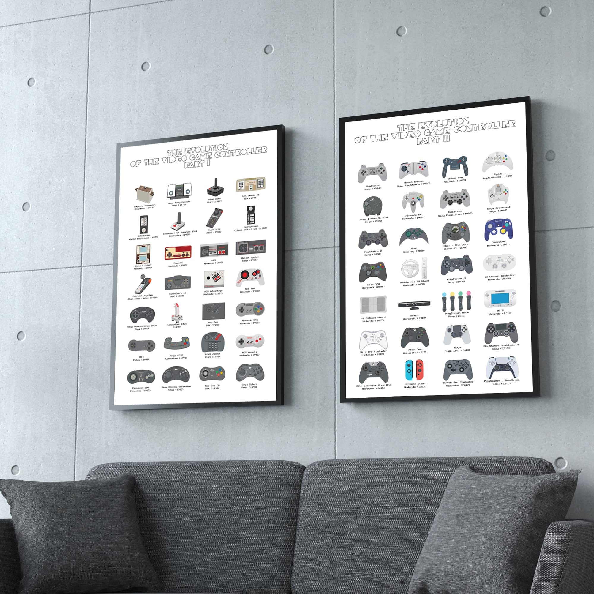 Stampe di Switch da gioco, poster sull'evoluzione della console per videogiochi, poster di Switch da gioco per bambini, arte murale per la sala giochi, decorazioni per la camera dei ragazzi, poster da