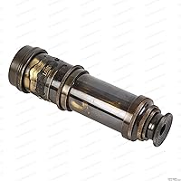 Vista 3 de Vintage Brass Spyglass Telescope – Handheld Nautical Captain’s Pirate Telescope with Wooden Box – Antique Maritime Collectible, Functional Monocular