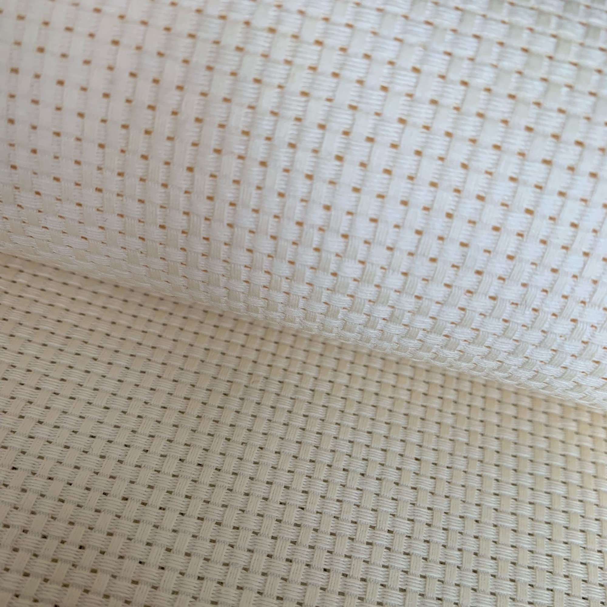 9CT Aida Cloth Embroidery Cross Stitch Fabric, Beige, W59" x L39"