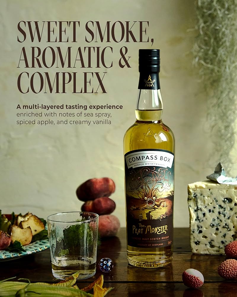 CB ピートモンスター＆スモーキースコット カスクストレングス コンパスボックス ピートモンスター シグネチャーボトルと限定