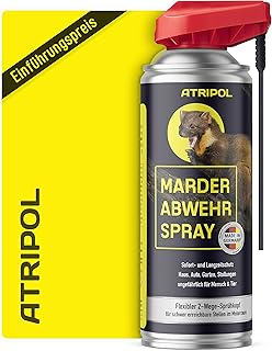 Atripol 400ml Marderspray | Für Auto, Dachboden & Haus I Anti-Marder-Spray zur tierfreundlichen Marderabwehr I Mader Abweh...