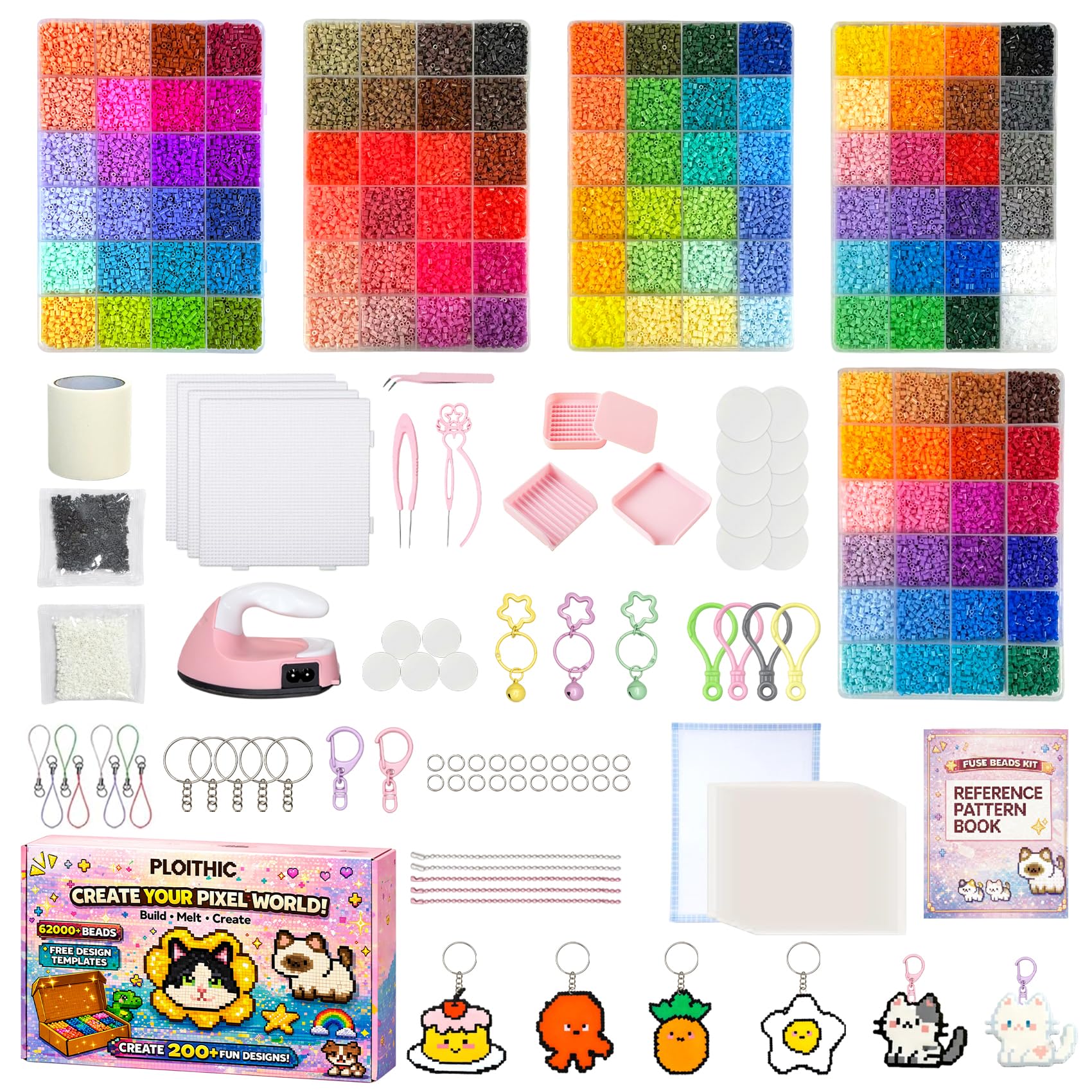 Mini Beads Kit - 38000 Beads, 72 Colors -8 Mini Beads Kit - 38000 Beads, 72 Colors -8