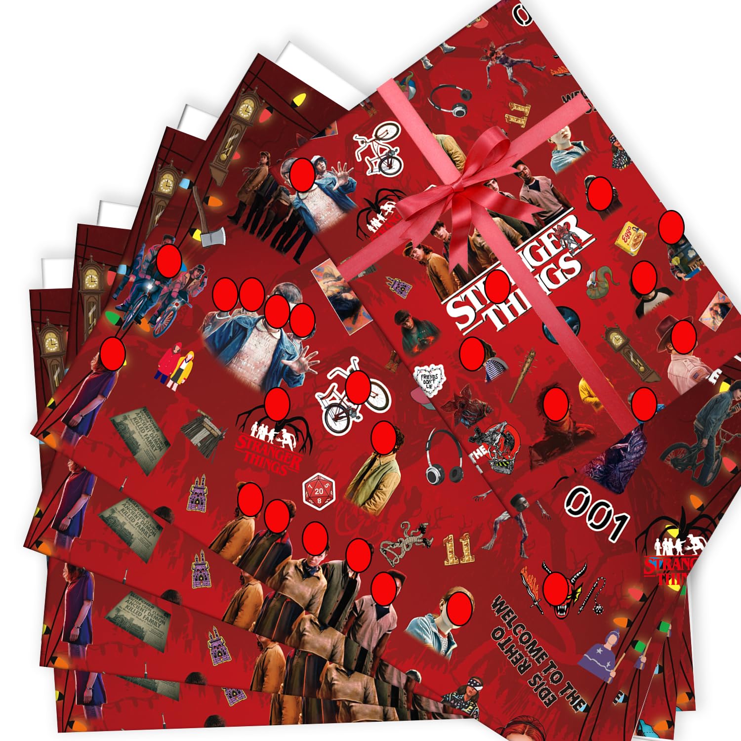6 Sheets Wrapping Paper Birthday (Size 70cm X 50cm), Gift Wrap Perfect for Birthday Party or Christmas
