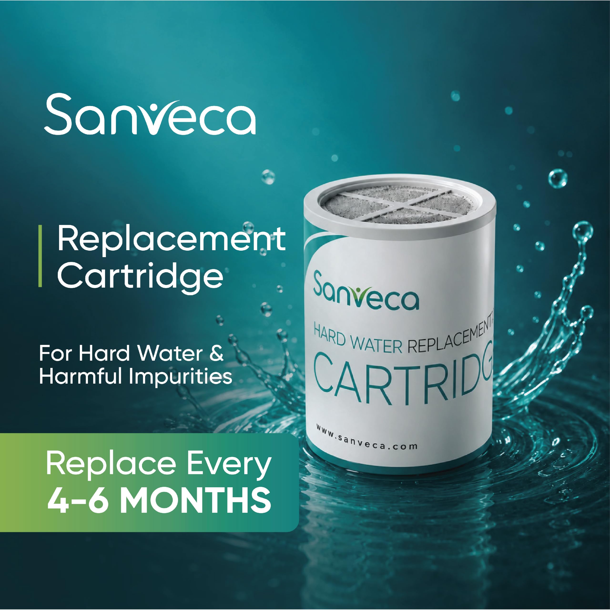 Sanveca Shower Filter - Hard Water Reduction -4