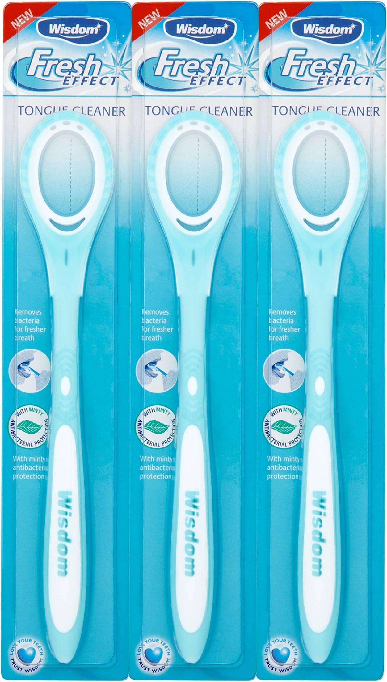 Wisdom Fresh Effect Tongue Cleaner, Pack of 3