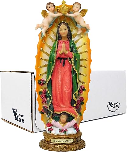 Miniatura 2 de ValuueMax Estatua de Nuestra Señora de Guadalupe de 12 pulgadas de alto y finamente detallada figura de resina #VM-73416