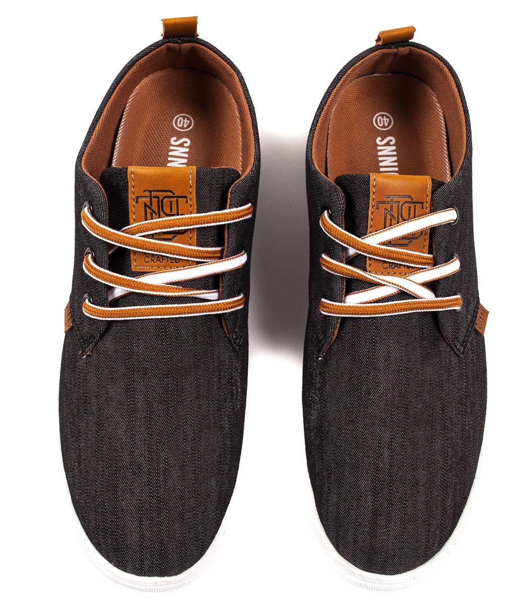 Djinns Shoes LOW LAU LINEN black