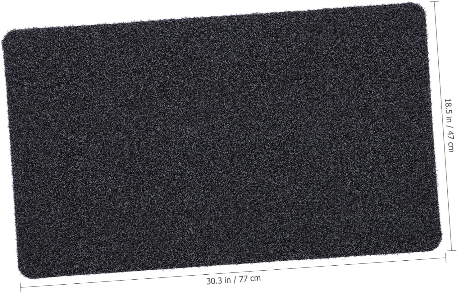 Durable Entrance Door Mat Non-Slip Entryway Rug for Front Door Absorbent Shoe Scraper Mat Grey for Home Garage and Outdoor Use