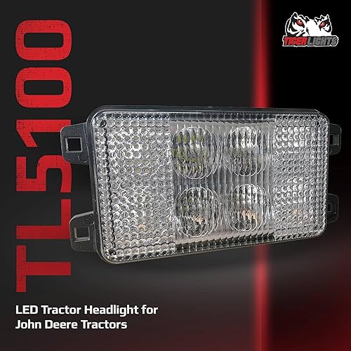 Miniatura 3 de TIGERLIGHTS Faro LED TL5100 de 12 V compatible conreemplazo para John Deere 1025R, 1026R, 2025R, 2027R, 2032R, 2036R, 2038R, 2320, 2520 Combo de luz
