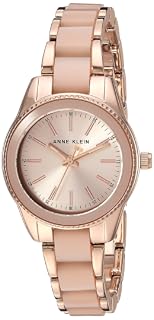 Anne Klein - Reloj de pulsera de resina para mujer