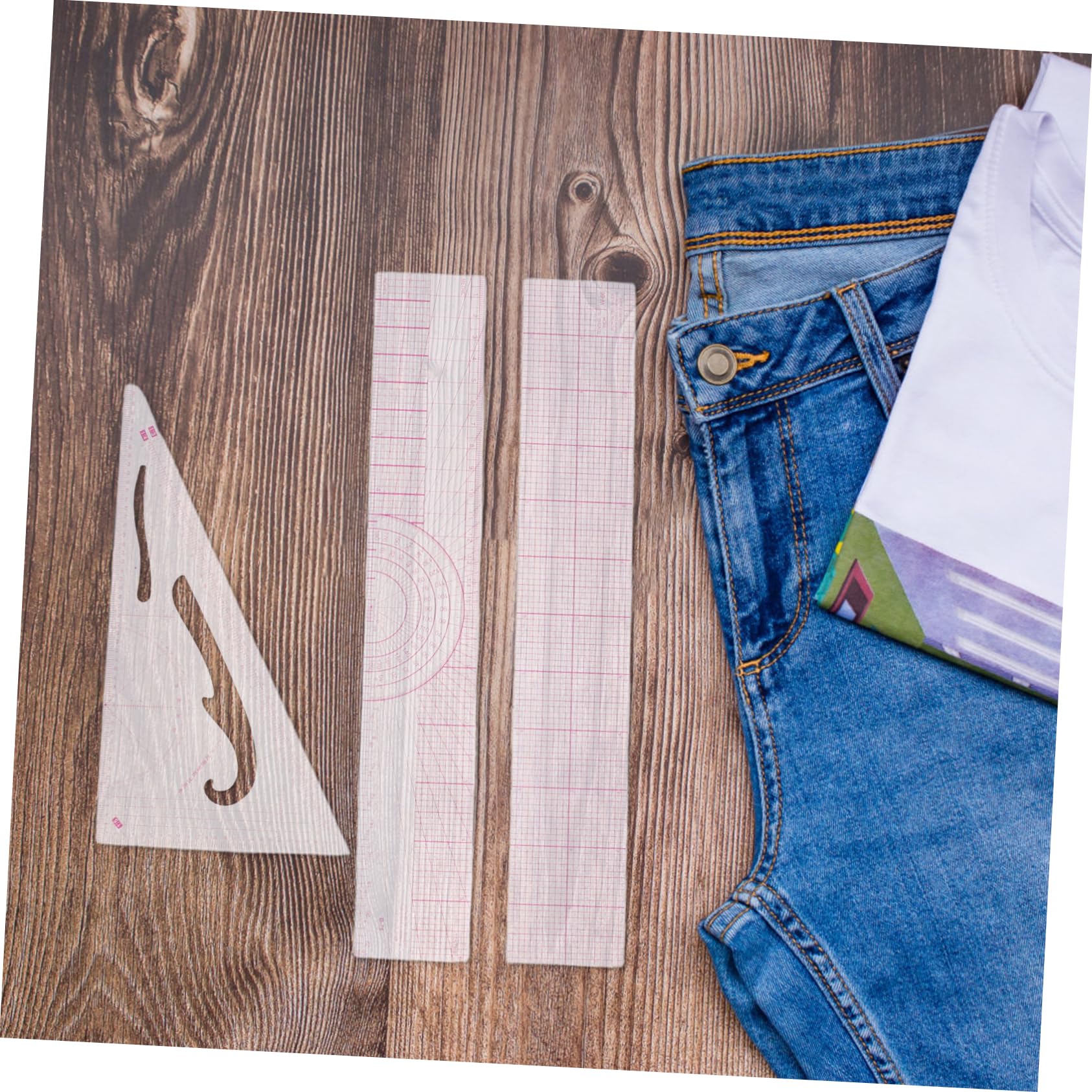 Cucito Multifunzione per Righello Curva Francese Trasparente per Taglio Preciso Strumenti Professionali per e Design Moda