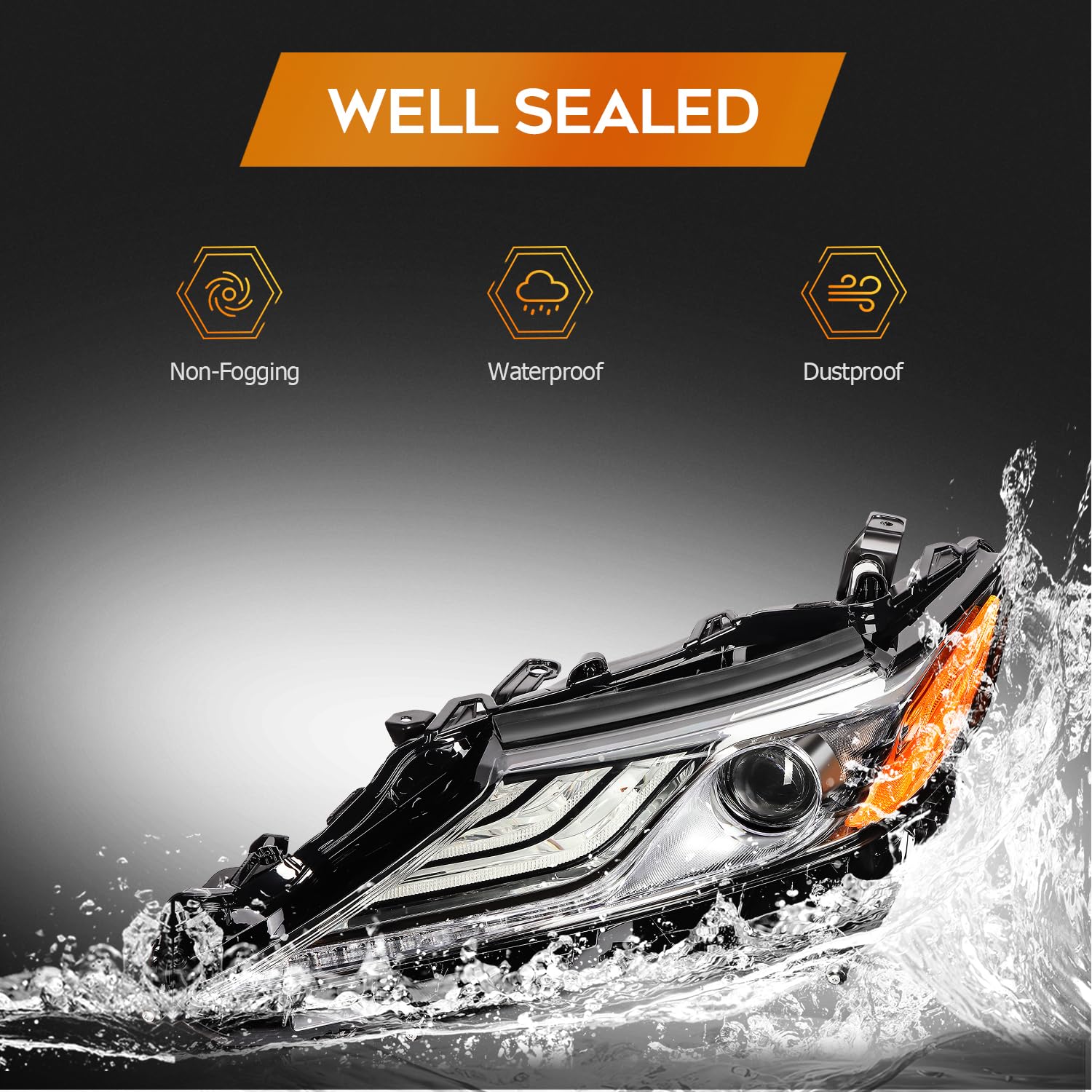 Amazon.com: Headlight Assembly Fit 2018-2020 for Toyota CAMRY XSE
