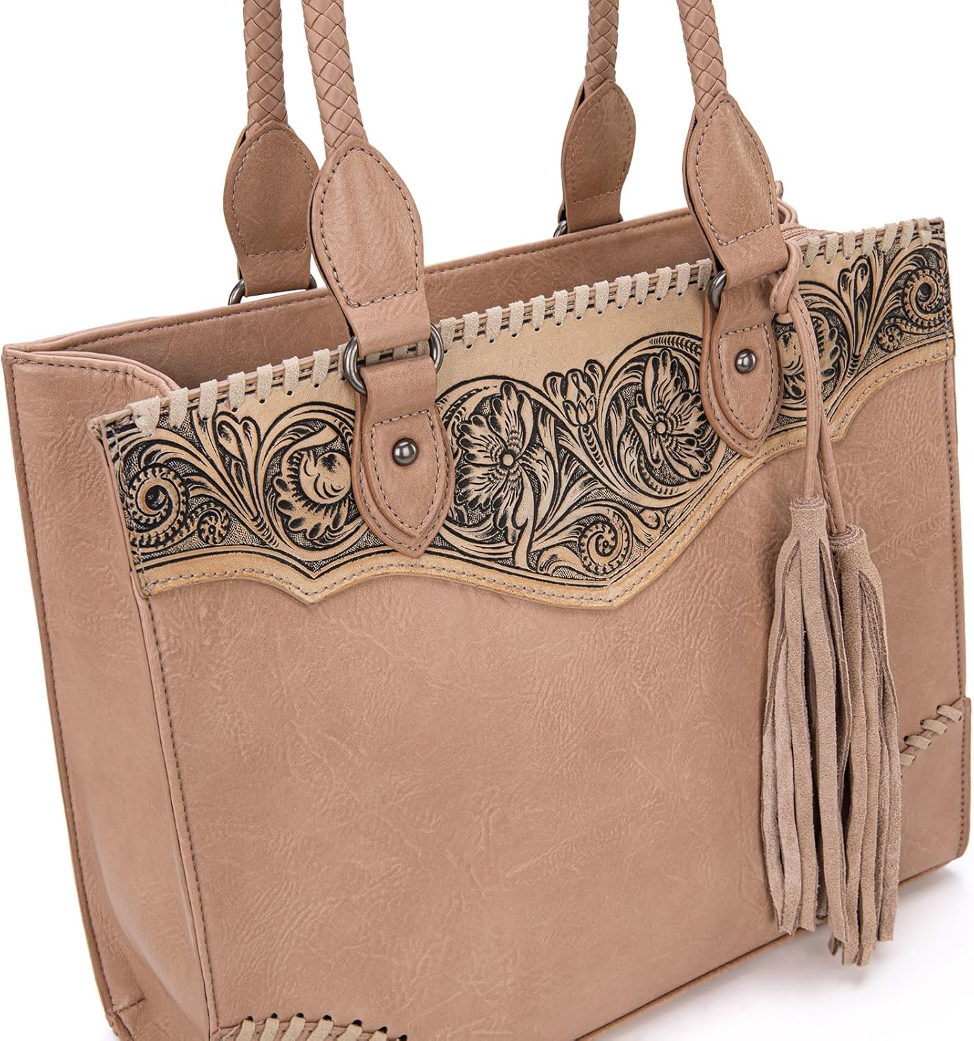 Montana West Western Tooling Handbags Vintage Prints and Whipstitch Craftsmanship - Image 6