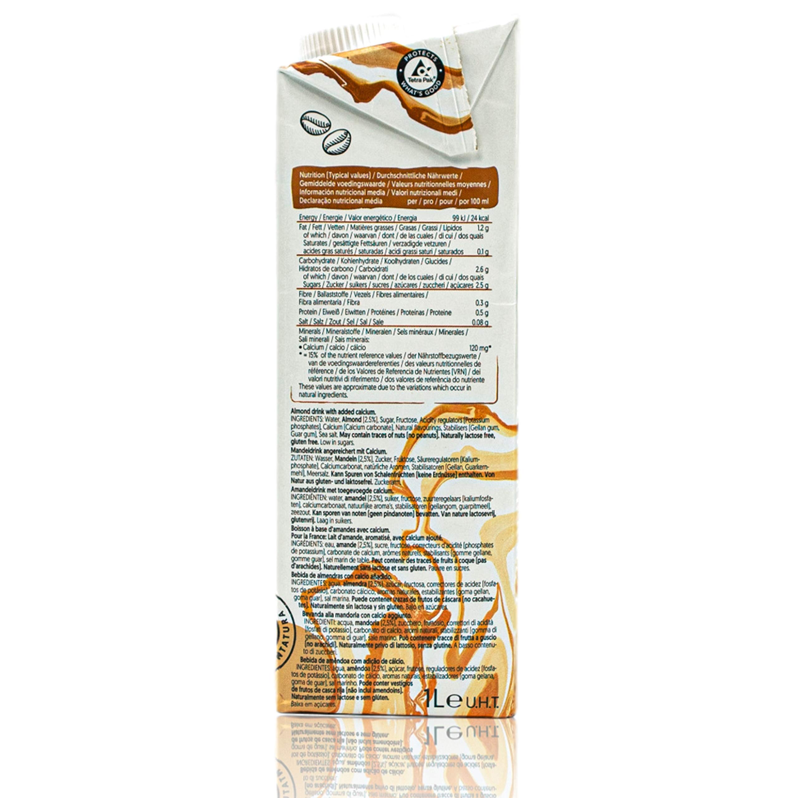 Alpro - 10er Pack Mandel Drink "Almond for Professionals" Barista 1 Liter - Mandeldrink zum Aufschäumen für Kaffee, Shakes und Smoothies