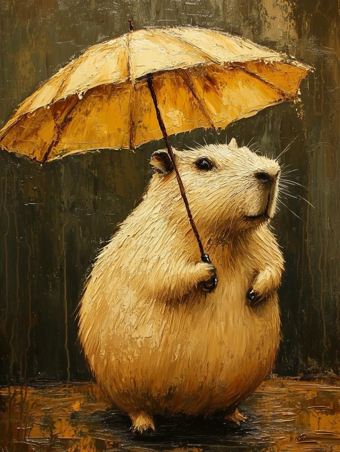 AxiangziK DIY Printed Cross Stitch Kit Cartoon Otter 11CT 60x80cm