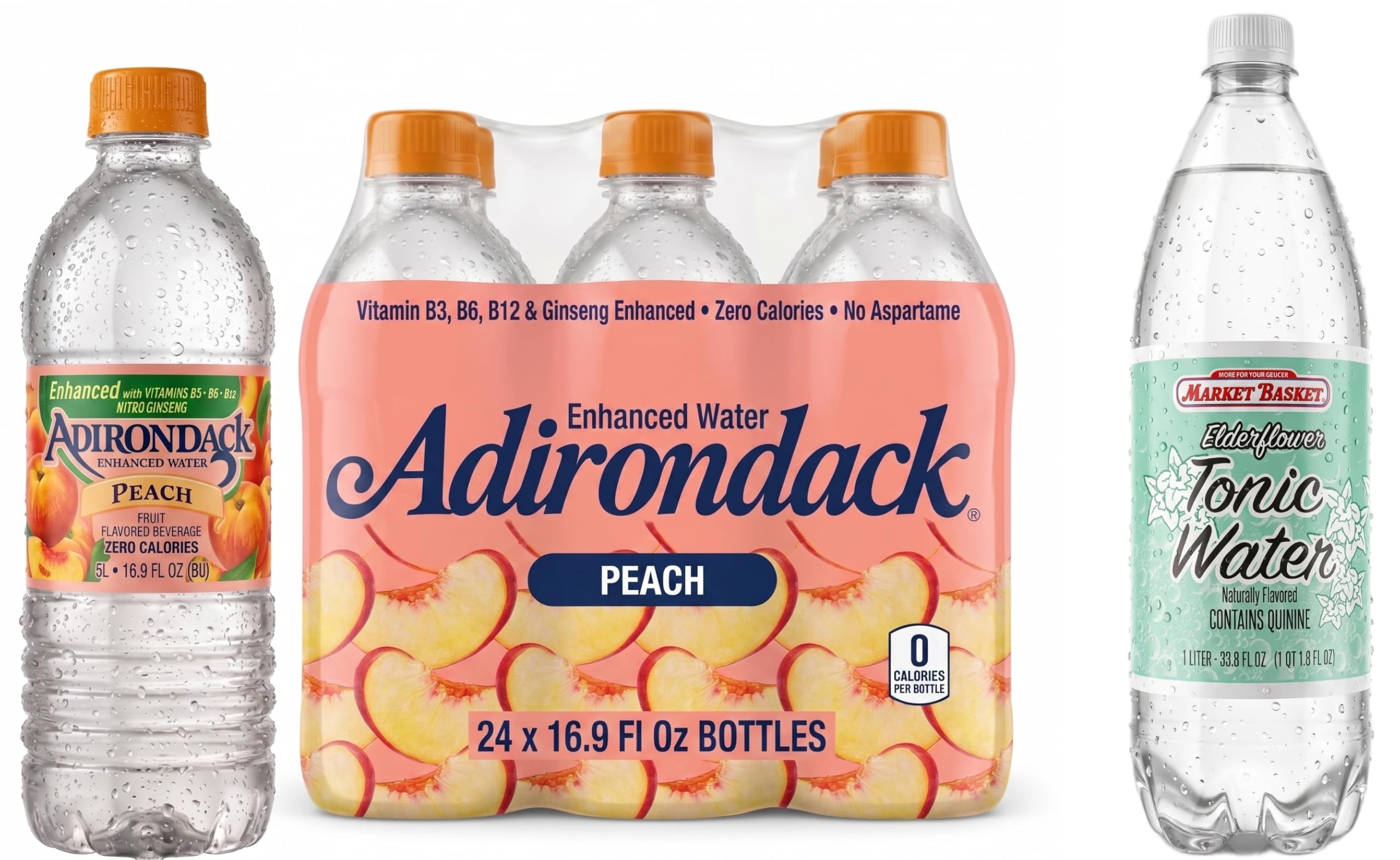 Amazon.com: Adirondack Enhanced Water Peach Fruit Flavored