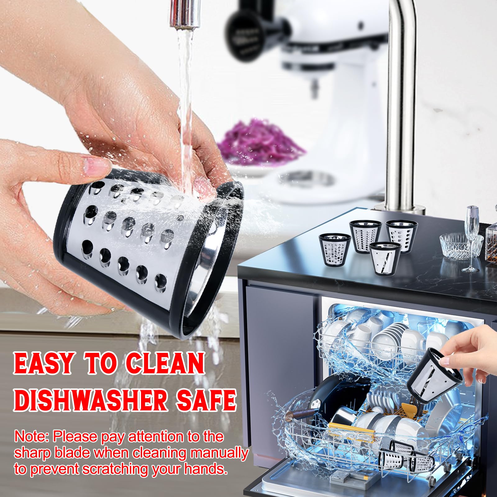 Kaasschaafversnipperaar Bevestiging Compatibel Met Kitchenaid Stand Mixer Vervang Kitchenaid Shredder