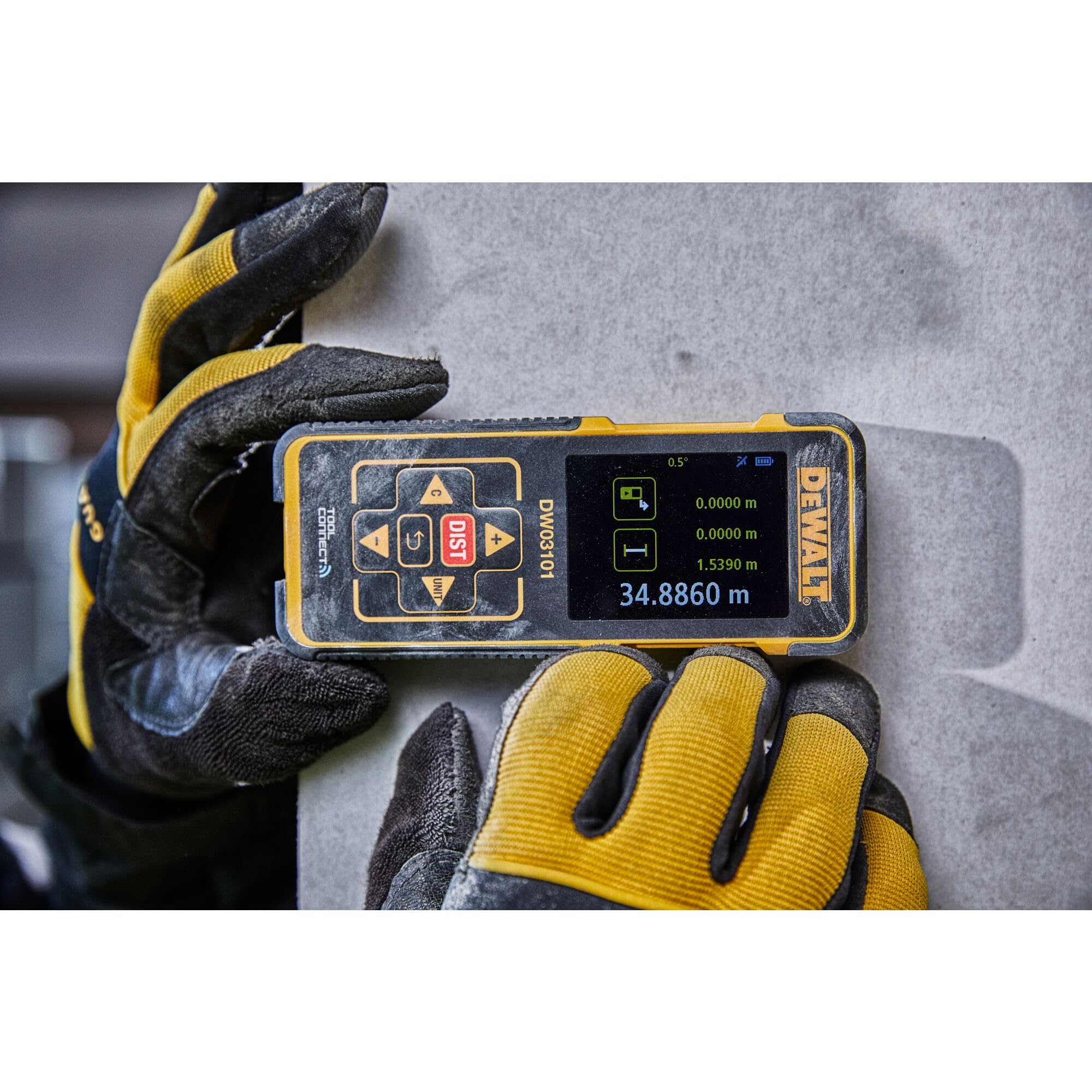 DEWALT DW03101-XJ - Medidor láser de distancias con alcance de 100 m